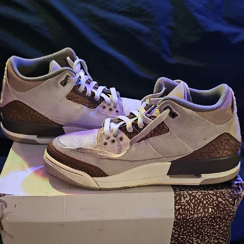 *Lightly Used* Jordan Retro 3 Palomino - Picture 10 of 11